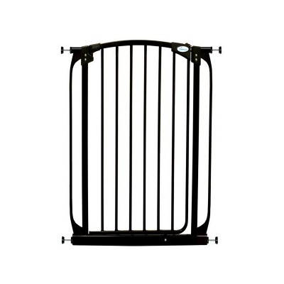 Dreambaby F190B Chelsea Extra Tall 28 to 32 Inch Auto-Close Baby Pet Wall to Wall Safety Gate w/ Stay Open Feature for Doors, Stairs & Hallways, Black