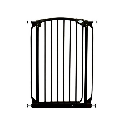 Dreambaby F190B Chelsea Extra Tall 28 to 32 Inch Auto-Close Baby Pet Wall to Wall Safety Gate w/ Stay Open Feature for Doors, Stairs & Hallways, Black