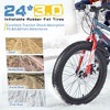 24 Inch Bike, Fat Tire Mountain Bike for Boys and Girls Ages 10+, Double Disc Brakes, 7 Speed, Kids Beach and Snow Bike - 3 of 4