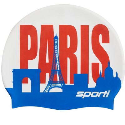Sporti Paris Skyline Silicone Swim Cap
