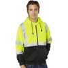 Forester Single Weight Class 3 Hi-Vis Zippered Hooded Sweatshirt w/ Drawstring - 3 of 3
