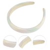 Unique Bargains Women's Classic Elegant PU Headband 6.10"x5.51" Green Yellow 1 Pc - 2 of 4