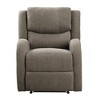 Chenille Power Recliner Chair 1pc, Modern Living Room, Solid Wood Frame, Plush Seating, One-Touch Adjustable - 2 of 4