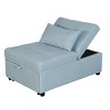 Cailyn 4 in 1 Multi-Function Sleeper Bed With Convertible Folding Ottoman Adjustable Backrest Sofa Bed and Pillow Lounge Chair-Maison Boucle - 2 of 4