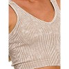 Women's Ribbed Crop Top - ZENANA - 2 of 2