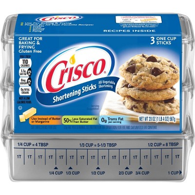 Crisco All-Vegetable Shortening Baking Sticks - 3ct/20oz