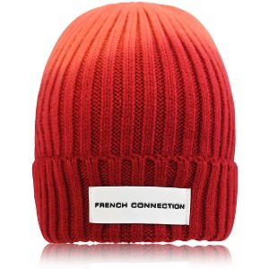 French Connection Women’s Gradient Knit Beanie - Cozy Winter Hat in Trendy Ombre Colors - 1 of 3