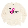 Simply Sage Market Hope Breast Cancer Garment Dyed Long Sleeve - 2 of 4
