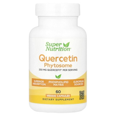Super Nutrition Quercetin Phytosome Quercefit®, 250 mg, 60 Veggie Capsules