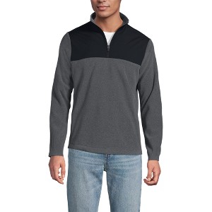 Lands' End Men's Anyweather Fleece Quarter Zip Pullover - 1 of 3