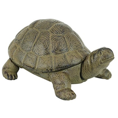 Design Toscano Aesop's Turtle Cast Iron Statue : Target