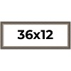 PosterPalooza | Panoramic Weathered Black Picture Frame - UV Acrylic, Foam Board Backing, Hanging Hardware - 2 of 4