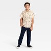 Latino Heritage Month Kids' Short Sleeve Woven Shirt - Ivory - 3 of 3