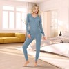 ADR Women's Pajamas, Soft Ribbed Knit Waffle Pajamas, One Piece Pajamas, Jumpsuit, Romper for Adult - 2 of 4