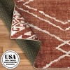 ReaLife Rugs Machine Washable Padded Diamond Jax Rug Orange - 4 of 4