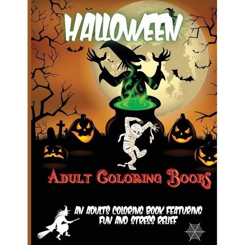 Download Halloween Adult Coloring Books By Rhea Stokes Paperback Target