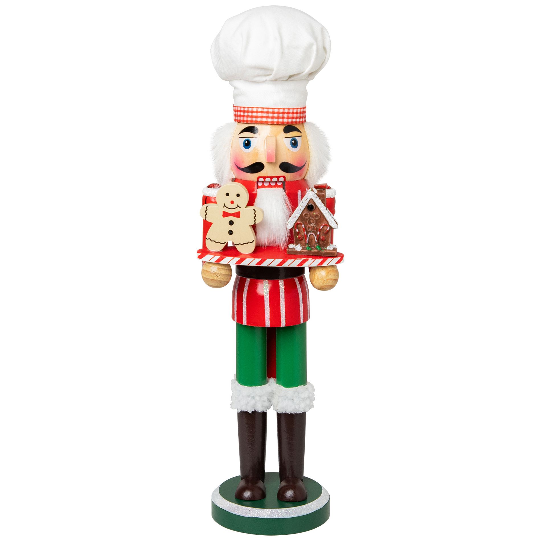 Northlight Gingerbread Chef Wooden Christmas Nutcracker - 15"