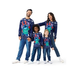PATPAT Stitch Family Matching Christmas Sweatshirt Long Sleeve Pullover Sweatshirt for Family - 1 of 4