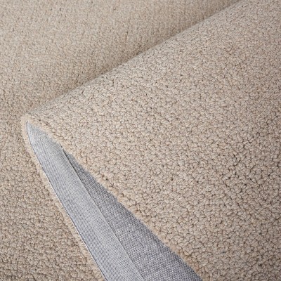 Ivory Abstract Hand-Tufted Wool 3' x 5' Area Rug