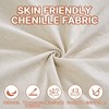 Okak Modern Convertible Chenille Fabric Floor Futon Sofa for Living Room Bedroom,Rest Chair Sleeper Sofa with Comfy Backrest & Pillows - 4 of 4