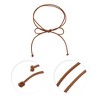 Unique Bargains Christmas Pure Leather Cord End Knot Festival Wrap Belt 1 Pc - 4 of 4