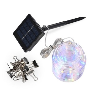 Yescom 40Ft Solar 120LED Canopy String Light 8 Mode RGB Party Outdoor Garden Patio Umbrella Decor with Clip, Multicolor Multicolored - 1 of 4