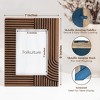 Folkulture Picture Frames 5" x 7" Wooden Picture Frame or Photo Frames for Wall or Poster Frame, Photo Wall Display Gifts for Women (Linear Tales) - 2 of 4