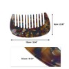 Unique Bargains Anti-Static Pocket Size Wide Tooth for Thick Curly Hair Detangling Comb 1 Pc - 4 of 4