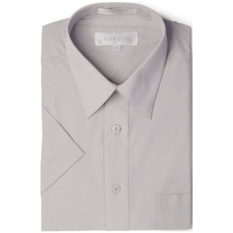 Marquis Men's Short Sleeve Regular Fit Dress shirt - S To 4XL, 1 of 4