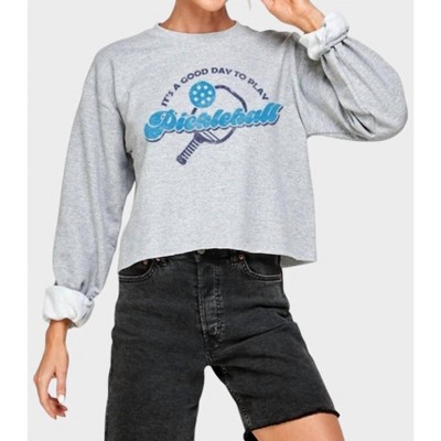 Women's Pickleball Sweatshirt - Illustrated Society