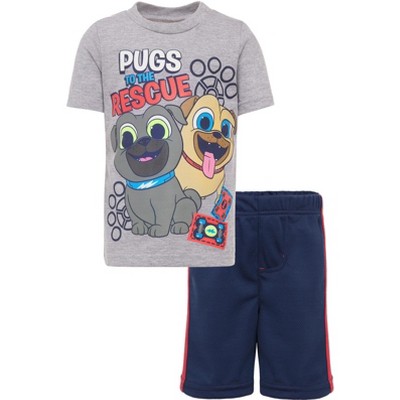 Disney Puppy Dog Pals T-Shirt and Mesh Shorts Outfit Set Toddler
