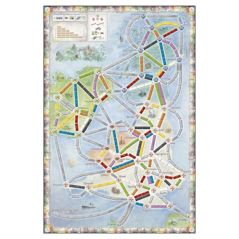 Days of Wonder Ticket to Ride United Kingdom Map Col 5 Board Game, 2 of 3