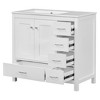 NicBex 36" Bathroom Storage Cabinet with Sink, Bathroom Vanity, 5 Spacious Drawers and 2 Cabinet Doors for Bathroom - 3 of 4