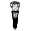 Slickblue Women’s Two-Tone Black Buckle Ring with Clear Synthetic Crystals, Stainless Steel, Sizes 5–10 - 4 of 4
