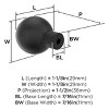 Amerock Collet Round Knob for Cabinets, Drawers, and Furniture - 3 of 4