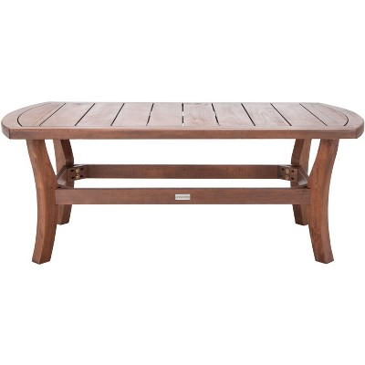 Eucalyptus Wood Payden 50" Natural Finish Outdoor Coffee Table