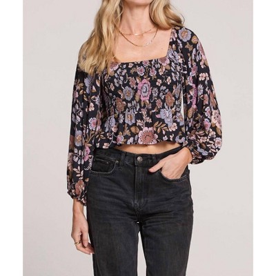 Women's Long Sleeves Lelani Top - saltwater LUXE
