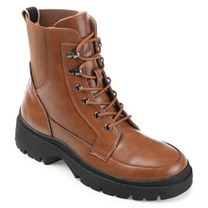 Journee Collection Womens Hallam Round Toe Block Heel Hiker Booties - 1 of 4
