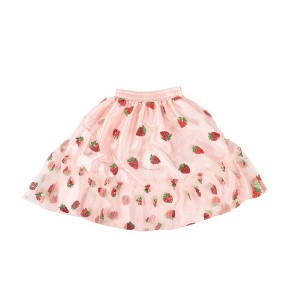 A Leading Role Strawberry Shortcake Premium Adult Strawberry Sequin Skirt - 1 of 4