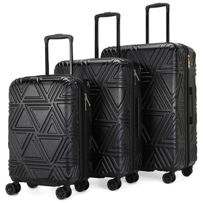 VLIVE 3 Pcs Luggage Travel Set Hard Shell Travel Trolley Rolling