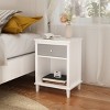 ChicFurnit Nightstands Wooden Bedside Table Night Stand with Drawer and Shelf Modern End Table for Bedroom Storage, Multicolored, 19.7"*15"*26.8" - 2 of 4