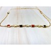RMZ GOLD NYC 18K Gold Cute Elephant Azabache Figaro Chain Necklace - 2 of 3