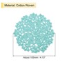 Unique Bargains Cotton Floral Pattern Vintage Lace Absorbent Coasters 4 Pcs 4.13" - 2 of 4
