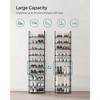 SONGMICS Shoe Rack 10 Tier Shoe Shelf Shoe Storage Organizer Space-Saving 11 x 17.7 x 68.1 Inches Metal Frame Non-Woven Fabric Shelves Grey - 3 of 4