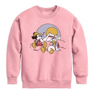 Boys' - Disney - Mickey & Friends Graphic Long Sleeve Fleece Sweatshirt - 1 of 4
