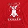 Men's Despicable Me Reindeer Ugly Christmas Jumper Pull-Over Hoodie - 2 of 4