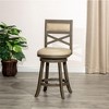NicBex Accent Chair Swivel Chair Upholstered Bar Stools with Wood Legs for Kitchen Island, Living Room and Pub - 4 of 4