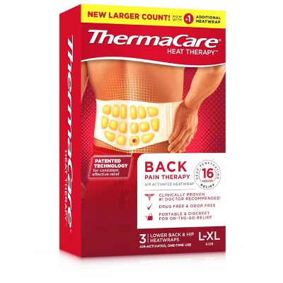 ThermaCare Lower Back & Hip Pain Relief HeatWraps, Large/X-Large - 2 ct