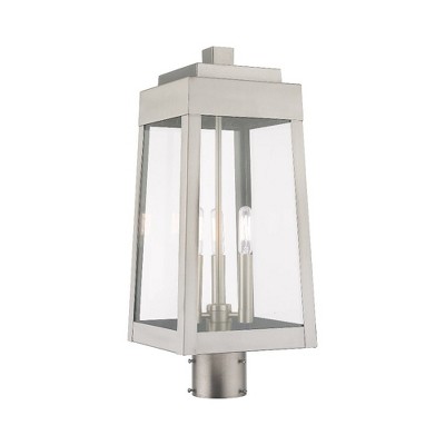 Livex Lighting Oslo 3 - Light Post Light in  Brushed Nickel