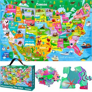 QUOKKA 48 Pieces Giant Floor Puzzles for Kids Ages 3 4 5 Years Old - 2x 3Feet - 1 of 4
